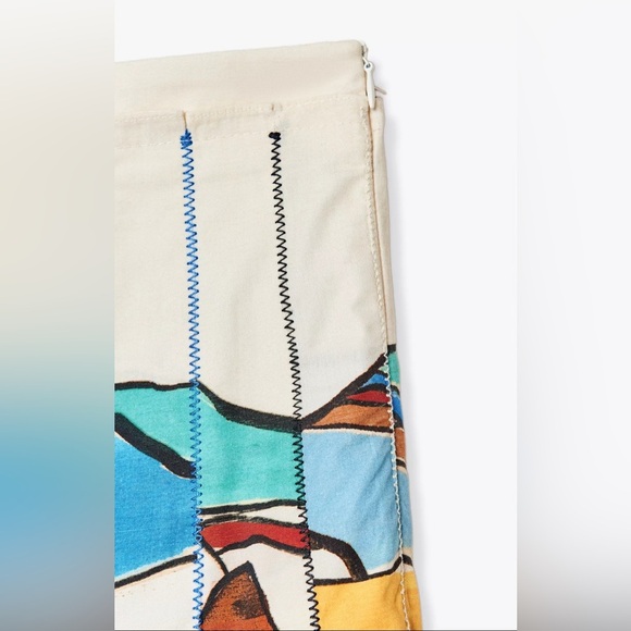 🔥🔥Zara ZW collection printed pleated skirt - Picture 9 of 10